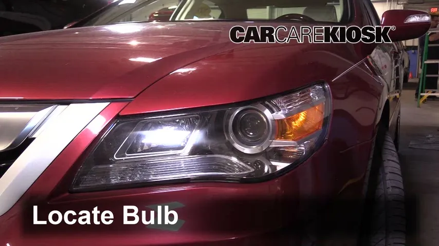 2009 Acura RL 3.7L V6 Lights Headlight (replace bulb)